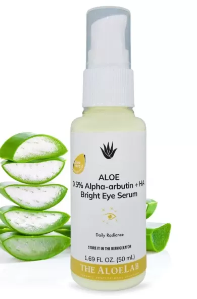 The AloeLab Alpha-Arbutin +HA Bright Eye Serum 0.5%