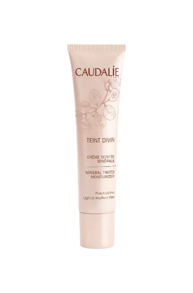 CAUDALIE TEINT DIVIN MINERAL TINTED MOISTURIZER LIGHT TO MEDIUM SKIN 30ML 