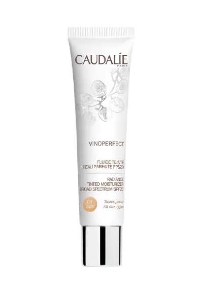 CAUDALIE VINOPERFECT RADIANCE TINTED MOISTURIZER BROAD SPECTRUM SPF20 - LIGHT 40ML