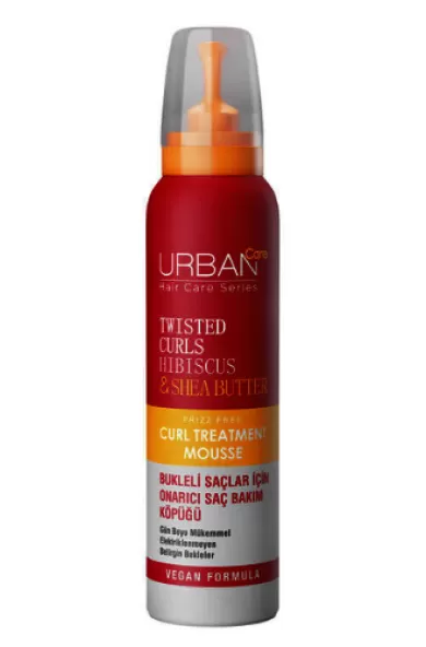 Urban Care Twisted Curls Hibiscus And Shea Butter Curl Treatment Mousse 