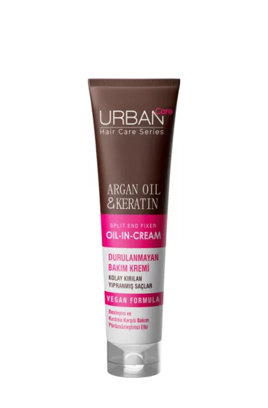 Urban Care Argan Oil And Keratin Oil-In-Cream Leave-In-Conditioner 