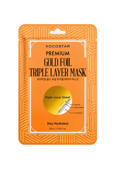 KOCOSTAR PREMIUM GOLD FOIL TRIPLE LAYER MASK