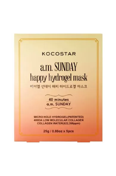 KOCOSTAR A.M. Sunday Happy Hydrogel Mask x5