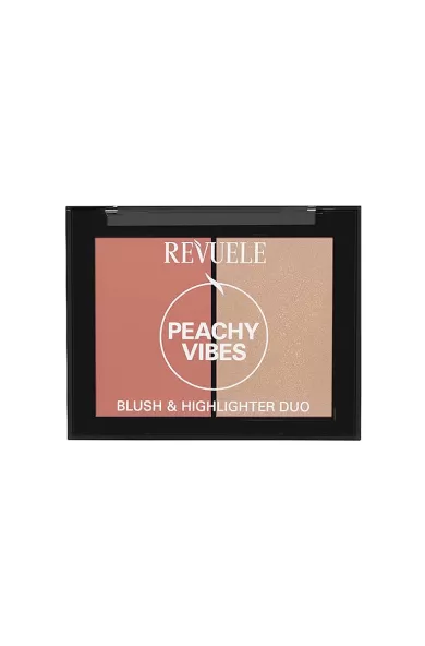 Revuele Blush & Highlighter Duo - Peachy Vibes