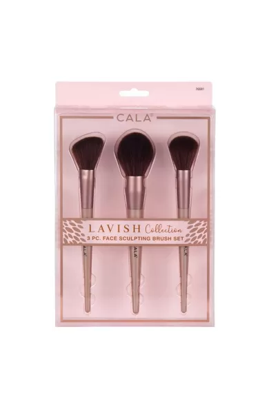 Cala Lavish Collection Face Sculpting Brush Set 3Pcs