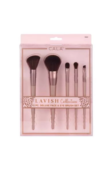 Cala Lavish Collection Face & Eye Brush Set 5Pcs