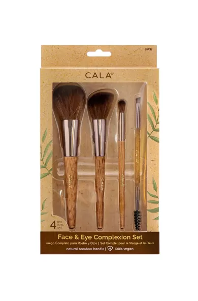 Cala Dark Bamboo Face & Eye Complexion Set 4 Pcs