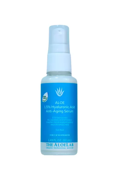 THE ALOELAB 1.5% HYALURONIC ACID ANTI-AGING SERUM WITH 5% L-ASCORBIC ACID