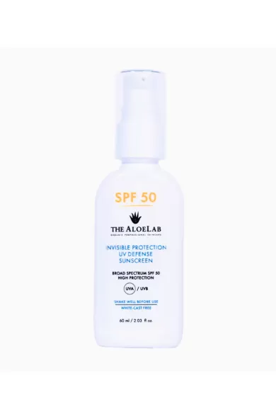 THE ALOELAB INVISIBLE PROTECTION UV DEFENSE SUNSCREEN SPF 50