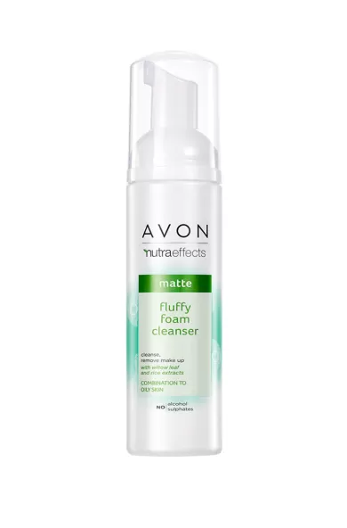 AVON NUTRA EFFECTS MATTIFYING FLUFFY FOAM CLEANSER