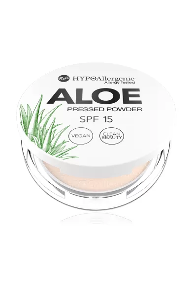 BELL HYPOALLERGENIC ALOE VEGAN SPF15 PRESSED POWDER 01 CREAM