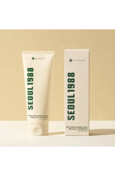 K-Secret SEOUL 1988 Cleansing Foam : Pine Cica 1% + Probiotics