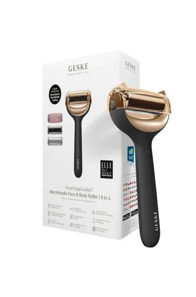 Geske MicroNeedle Face & Body Roller | 9 in 1 - Grey