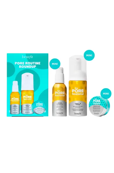 BENEFIT COSMETICS PORE ROUTINE ROUNDUP SET