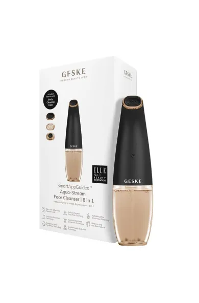 Geske Aqua-Stream Face Cleanser | 8 in 1- Black