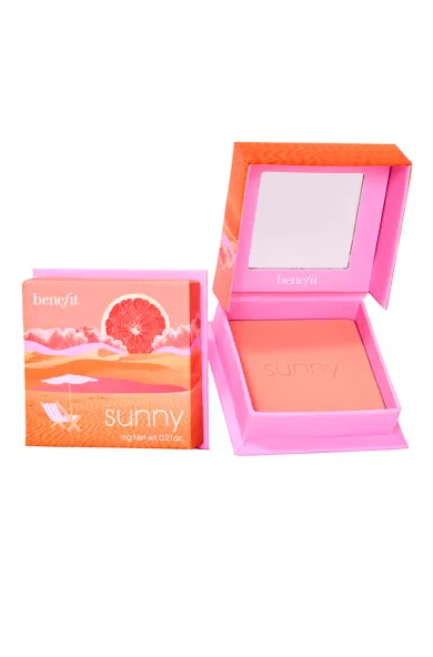 BENEFIT COSMETICS SUNNY WARM CORAL BLUSH