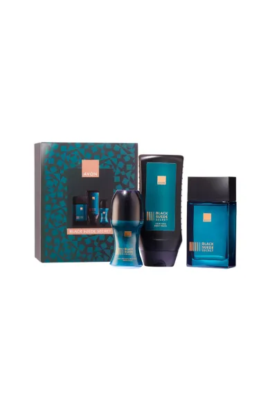 Avon Black Suede Secret Him 3 Pieces Giftset