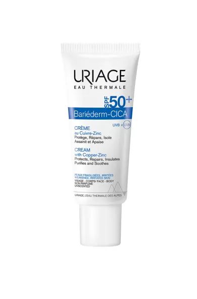 URIAGE BARIEDERM-CICA CREAM SPF50+ WITH CU-ZN