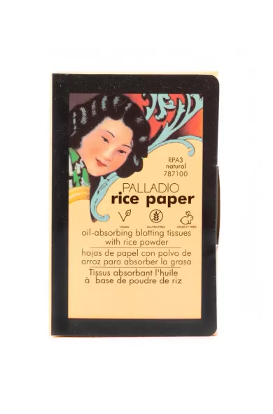 PALLADIO RICE PAPER OIL BLOTTING SHEETS - NATURAL