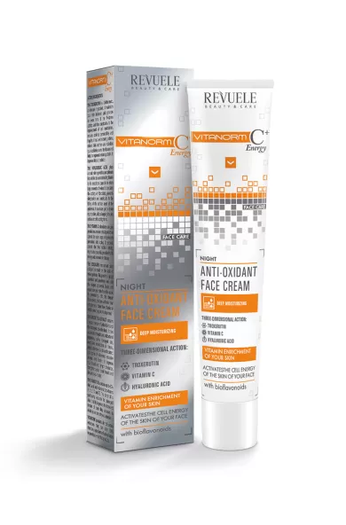 REVUELE VITANORM C+ENERGY NIGHT ANTIOXIDANT FACE CREAM