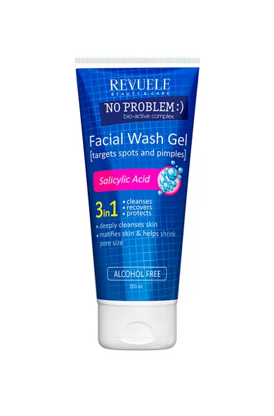 REVUELE NO PROBLEM FACIAL WASH GEL WITH SALICYLIC ACID