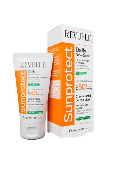 REVUELE SUNPROTECT DAILY FACE CREAM – OIL CONTROL, SPF 50+