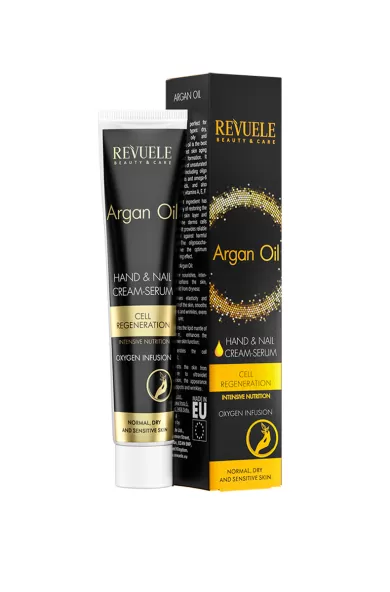 REVUELE ARGAN OIL HAND & NAIL CREAM-SERUM