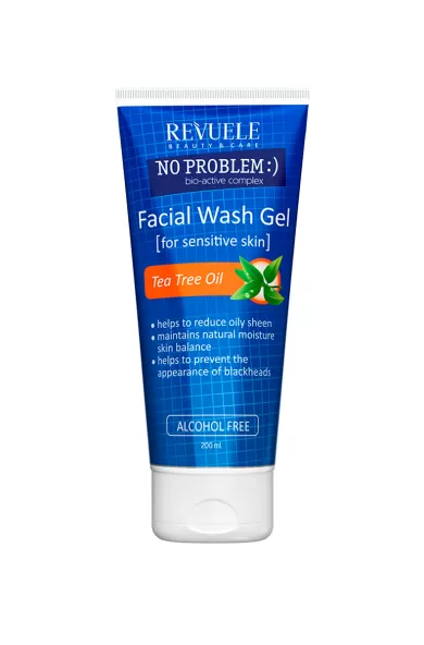 REVUELE NO PROBLEM FACIAL WASH GEL WITH TEA TREE OIL