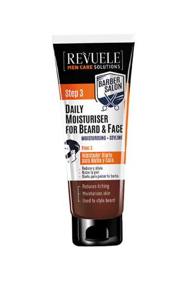 REVUELE MEN CARE SOLUTIONS DAILY MOISTURISER FOR BEARD & FACE