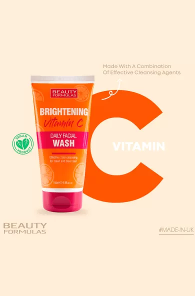 BEAUTY FORMULAS BRIGHTENING VITAMIN C DAILY FACIAL WASH