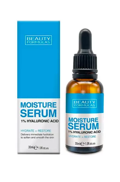 BEAUTY FORMULAS MOISTURE SERUM 1% HYALURONIC ACID