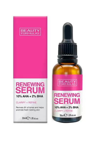 BEAUTY FORMULAS RENEWING SERUM 10%AHA + 2%BHA