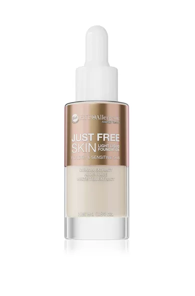 BELL HYPOALLERGENIC JUST FREE SKIN LIGHT LIQUID FOUNDATION 01