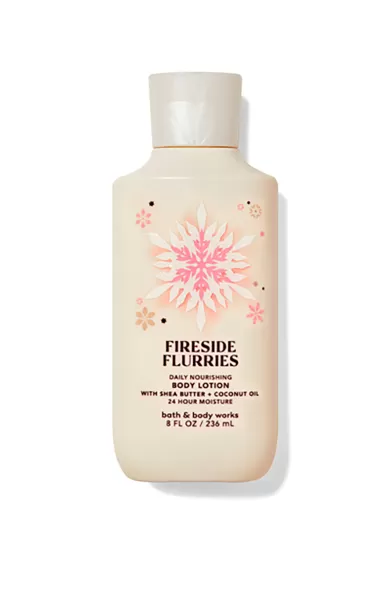 BATH & BODY WORKS FIRESIDE FLURRIES DAILY NOURISHING BODY LOTION