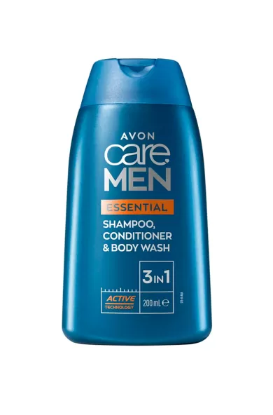 AVON CARE MEN ESSENTIAL 3IN1 SHAMPOO, CONDITIONER & BODY WASH