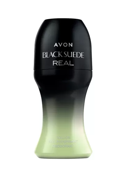 AVON BLACK SUEDE REAL ROLL-ON DEODORANT