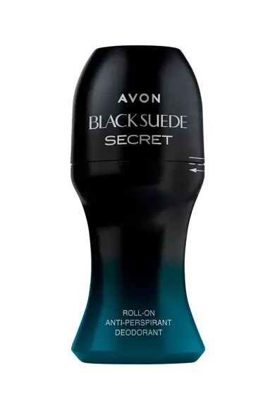 AVON BLACK SUEDE SECRET ROLL-ON DEODORANT