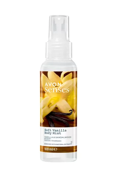 AVON SENSES SOFT VANILLA BODY MIST