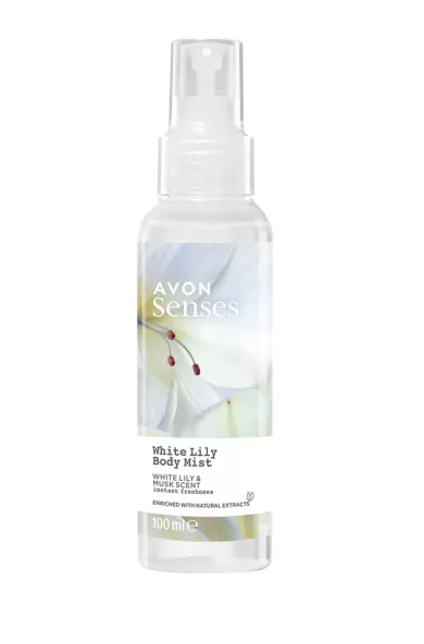 AVON SENSES WHITE LILY BODY MIST