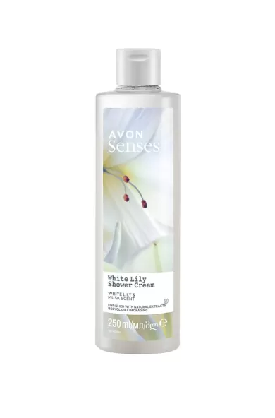 AVON SENSES WHITE LILY SHOWER CREAM - 250ML