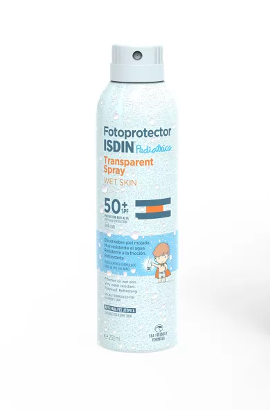 ISDIN FOTOPROTECTOR PEDIATRICS WET SKIN TRANSPARENT SPRAY