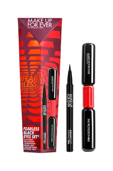 MAKE UP FOR EVER FEARLESS EYES SET - LIQUID EYELINER & MASCARA DUO