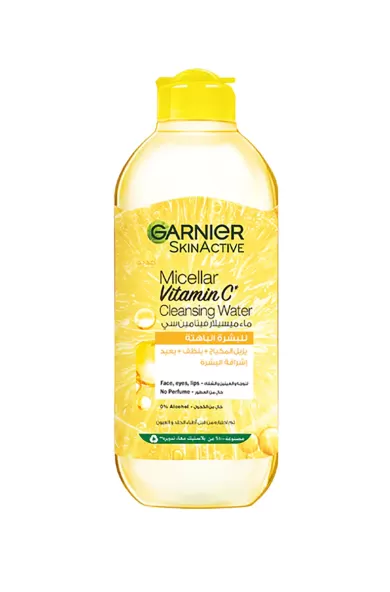 Garnier fast bright vitamin C micellar water - 400ml