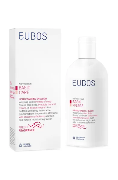 Eubos Liquid Washing Emulsion Red - Face & Body Cleanser