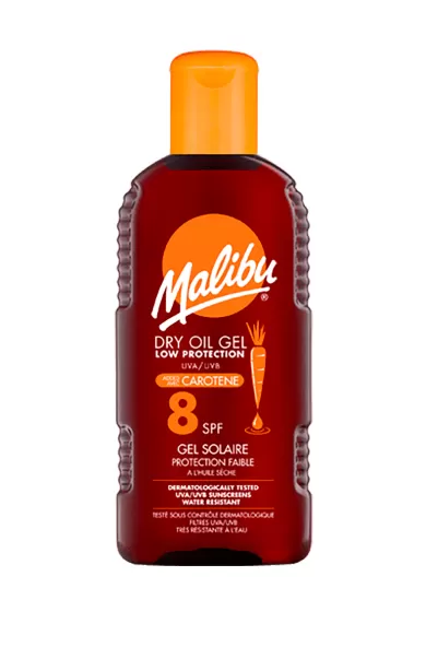 MALIBU SPF 8 DRY OIL GEL