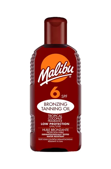 MALIBU SPF 6 BRONZING TANNING OIL COCONUT