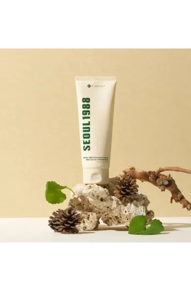K-Secret SEOUL 1988 Cleansing Foam : Pine Cica 1% + Probiotics