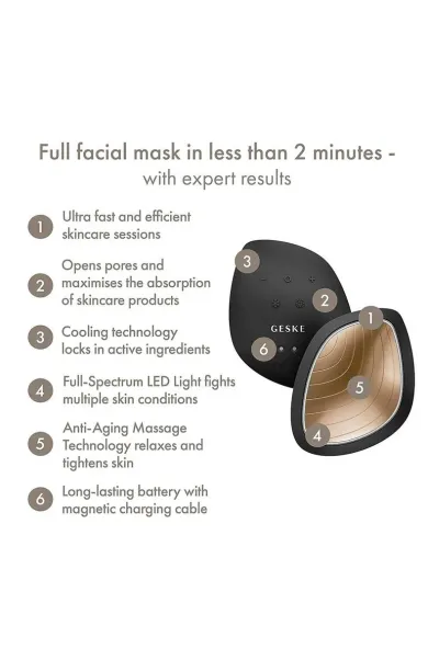 Geske Sonic Warm & Cool Mask | 9 in 1 - Grey