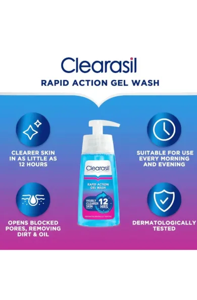 Clearasil Rapid Action Gel Wash 150ml