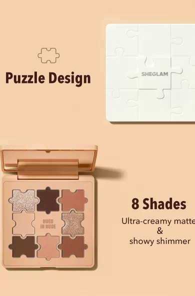 SHEGLAM JAZY JIGSAW EYESHADOW PALETTE - HUED IN NUDE